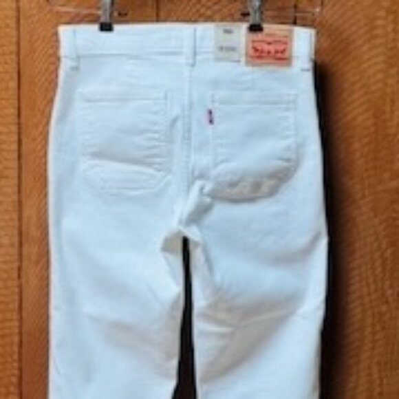 Levi's Tailored 724 HIgh Rise Straight Women's Jeans, Simply White, 27Wx30L, NWT - Picture 7 of 11